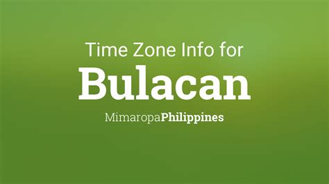 bulacan pampanga clocking|Time Zone & Clock Changes in Bulacan, Philippines.